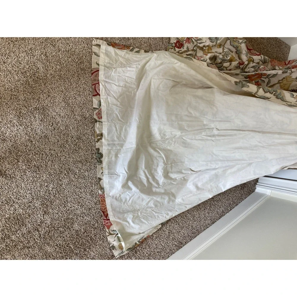 Pottery Barn Cynthia Palampore‎ Print Linen Cotton Lined Curtain Panels 5-50x96